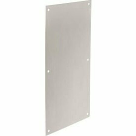 YALE COMMERCIAL Rockwood Push Plate, 8"L x 16"H, Satin Stainless Steel 85894